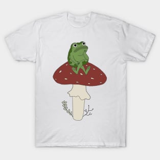 Over the Garden Wall frog on mushroom T-Shirt